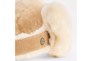 Emu Angahook Teddy Earmuffs Chestnut, Brązowy, Skóra naturalna