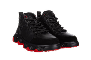 Sneakersy John Doubare 18807 Black 104274, Czarny, Skóra naturalna