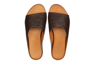 Klapki Bayla-161 066 2173 406 Brown 161783, Brązowy, Skóra naturalna