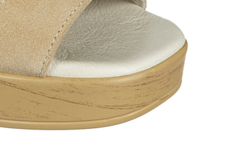 Sandały Bayla-161 138 26700 Beige Suede Beige 161784, Beżowy, Skóra naturalna