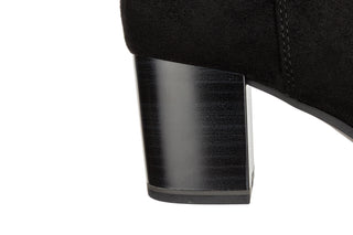 Kozaki Caprice 9-25503-45 Black Stretch 218007, Czarny, Tkanina