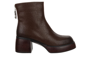 Botki DA Premium Collection CR62-3202 D Brown 216007, Brązowy, Skóra naturalna