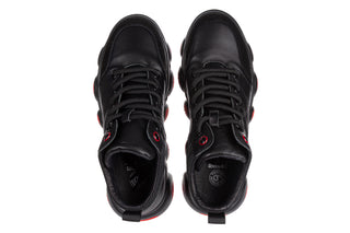 Sneakersy John Doubare 18807 Black 104274, Czarny, Skóra naturalna