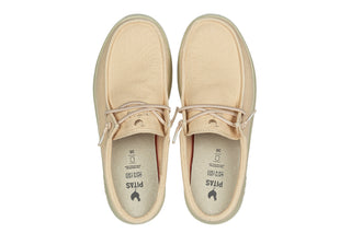 Klapki Pitas Monaco Beige 003345, Beżowy, Tkanina