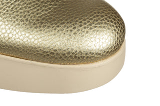 Sandały Wonders H-4990 Platino 138066, Złoty, Skóra naturalna