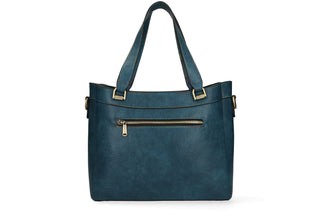 Torebka Laura Vita Sac Aurea 06 Bleu, Niebieski, Skóra ekologiczna