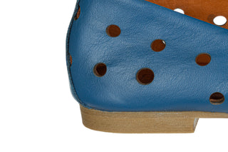 Baleriny Bayla-161 037 135 Wishes 161761, Niebieski, Skóra naturalna