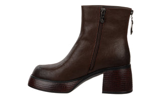 Botki DA Premium Collection CR62-3202 D Brown 216007, Brązowy, Skóra naturalna