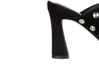 Klapki Noa Harmon 10320P-06 Daisy Black 213004, Czarny, Skóra naturalna