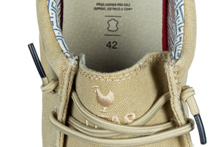 Półbuty Pitas Nias Beige 003366, Beżowy, Tkanina