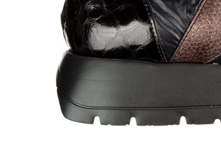 Sneakersy Wonders A-2493 Wild I Negro Nylon Nek Negro 138037, Skóra naturalna