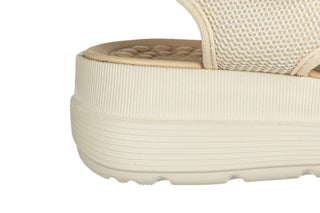 Sandały Azaleia Greice Soft Papete Off White AS999 198066, Biały, Tkanina