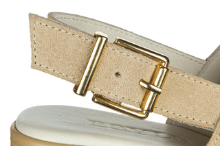 Sandały Bayla-161 138 26700 Beige Suede Beige 161784, Beżowy, Skóra naturalna