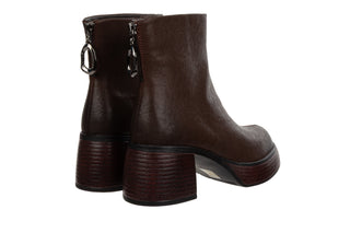 Botki DA Premium Collection CR62-3202 D Brown 216007, Brązowy, Skóra naturalna