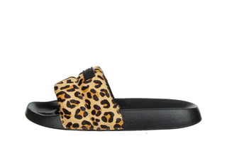 Klapki D Franklin Venice Slides Leo Pony 206015, Beżowy, Skóra naturalna