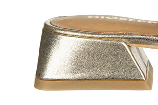 Sandały Gioseppo Hounslow Platinum 602218, Złoty, Skóra naturalna