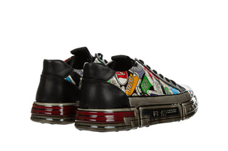 Półbuty John Doubare 8501 Black 104265, Czarny, Skóra naturalna