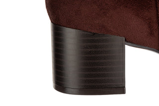 Kozaki Caprice 9-25507-47 Dark Brown Str 218005, Brązowy, Materiał