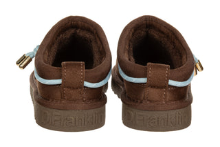 Klapki ocieplane D Franklin Nordic Lite Clog Choco 206024, Brązowy, Materiał