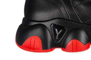 Sneakersy John Doubare 18807 Black 104274, Czarny, Skóra naturalna