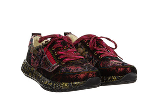 Sneakersy Laura Vita Burton 43 Wine 202146, Bordowy, Skóra naturalna