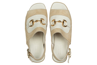 Sandały Bayla-161 138 26700 Beige Suede Beige 161784, Beżowy, Skóra naturalna
