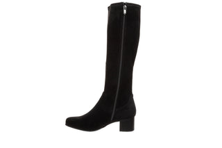 Kozaki Caprice 9-25507-47 Black Stretch 218009, Czarny, Tkanina