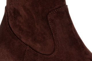 Kozaki Caprice 9-25507-47 Dark Brown Str 218005, Brązowy, Materiał