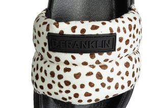 Klapki D Franklin Venice Slides Dotts Pony 206016, Biały, Skóra naturalna