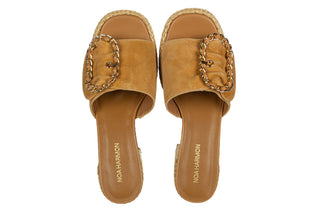 Klapki Noa Harmon 10305P-10 Cielo Beige 213002, Beżowy, Skóra naturalna