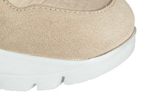 Sneakersy Wonders A-24100 Beig Taupe Beig 138050, Beżowy, Skóra naturalna