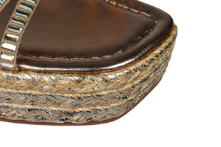 Sandały Alma En Pena V2551454 Luna Bronze 207002, Złoty, Skóra ekologiczna