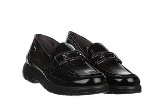 Mokasyny Fluchos Gladis F1794 Naplak Negro 217001, Czarny, Skóra naturalna