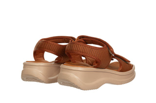 Sandały Azaleia Vera Therapy Pap Ad Brown Beige BV618 198064, Brązowy, Tkanina