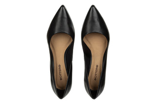 Czółenka Bottero 354901-8 Ata Napoli Preto 523075, Czarny, Skóra naturalna