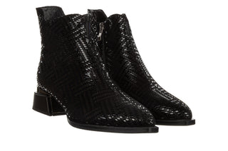 Botki DA Premium Collection JC62-1042 Black 216014, Czarny, Skóra naturalna