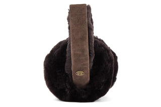 Emu Angahook Teddy Earmuffs Chocolate, Brązowy, Skóra naturalna