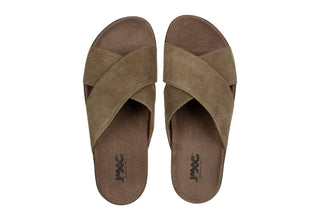 Klapki Imac 1034611 Dove Brown 167028, Brązowy, Skóra naturalna