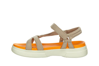 Sandały Pitas Claire Taupe 003336, Beżowy, Tkanina