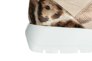 Sneakersy Wonders A-24100 Beig Taupe Beig 138050, Beżowy, Skóra naturalna