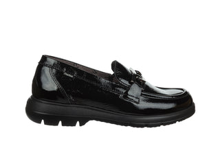 Mokasyny Fluchos Gladis F1794 Naplak Negro 217001, Czarny, Skóra naturalna