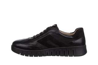 Sneakersy Caprice 9-23762-46 Black Nappa 218004, Czarny, Skóra naturalna