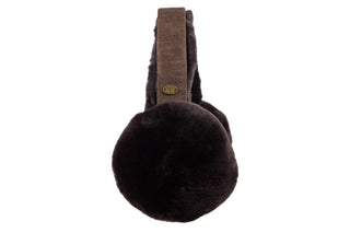 Emu Angahook Teddy Earmuffs Chocolate, Brązowy, Skóra naturalna