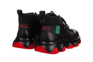 Sneakersy John Doubare 18808 Black 104275, Czarny, Skóra naturalna
