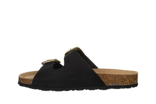 Klapki Yokono Granada-700 Nobuck Negro 208016, Czarny, Skóra naturalna