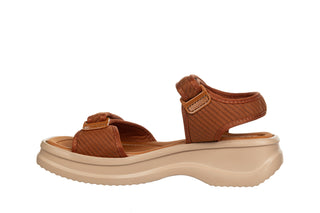 Sandały Azaleia Vera Therapy Pap Ad Brown Beige BV618 198064, Brązowy, Tkanina