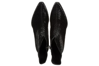 Botki DA Premium Collection JC62-1042 Black 216014, Czarny, Skóra naturalna