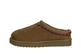 Klapki ocieplane D Franklin Nordic Lite Clog Khaki 206025, Zielony, Materiał
