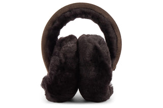 Emu Angahook Teddy Earmuffs Chocolate, Brązowy, Skóra naturalna