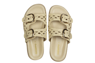 Klapki Gioseppo Ogunquit Off White 602223, Beżowy, Skóra naturalna
